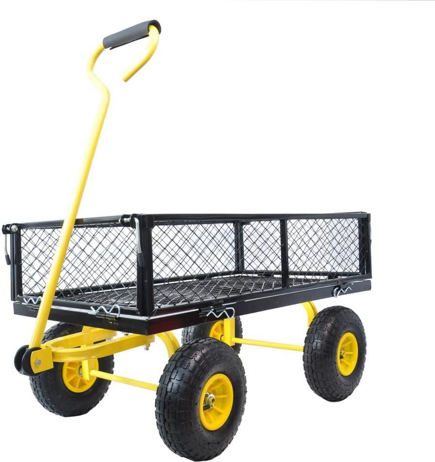 Outdoor Patio Serving Cart, Wagon Cart Garden Cart Truck for Firewood