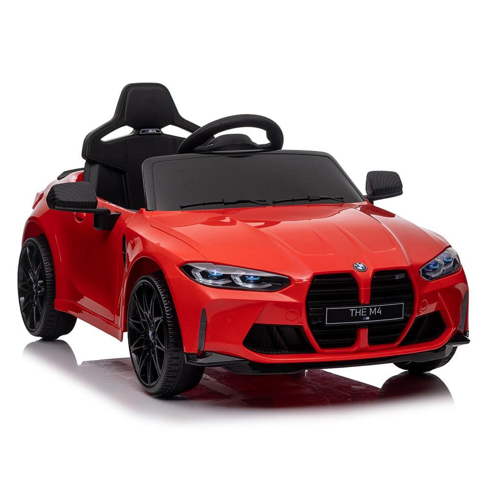 Zeus & Ruta 12-Volt Kids ride on toy Car 2.4G with Parents Remote Control, 3-Speed Adjustable, Power Display in Red