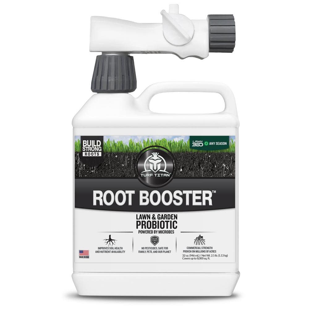 Titan Root Booster 32 oz. 8,000 sq. ft. Liquid Lawn Fertilizer, Probiotic and Soil Conditioner Ready To Spray 1-0-0