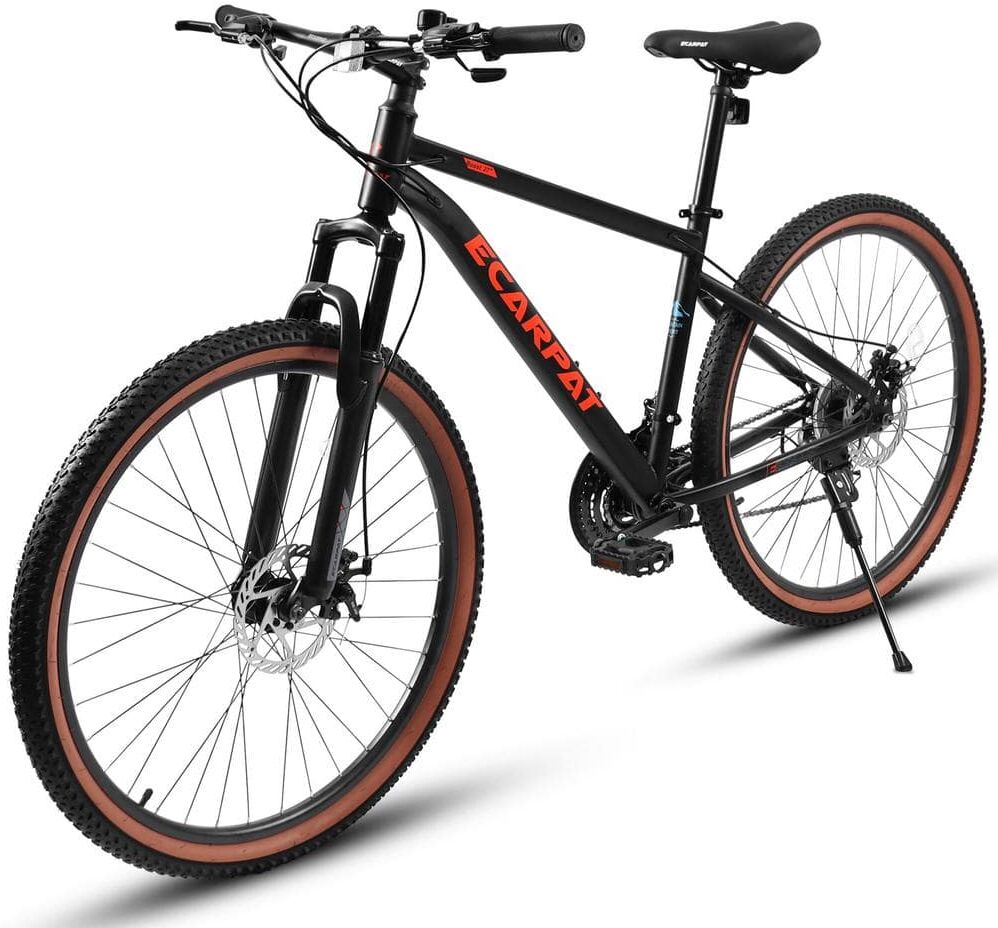 Zeus & Ruta 27.5 in. Mountain Bike with 21-Speed Disc Brakes Trigger Shifter in Multi-Black