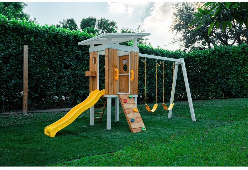 Avenlur Forrest Modern outdoor wooden swing set