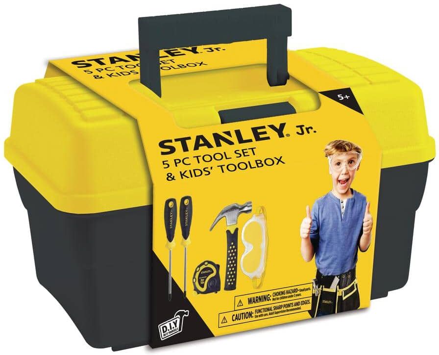 Stanley Toolbox with 5-Piece Tool Set (Tool Belt Not Included)