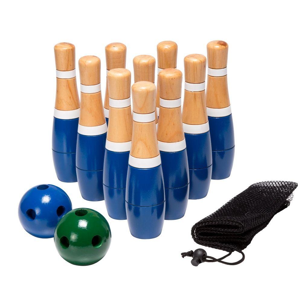 Trademark 8 in. Wooden Lawn Bowling Set