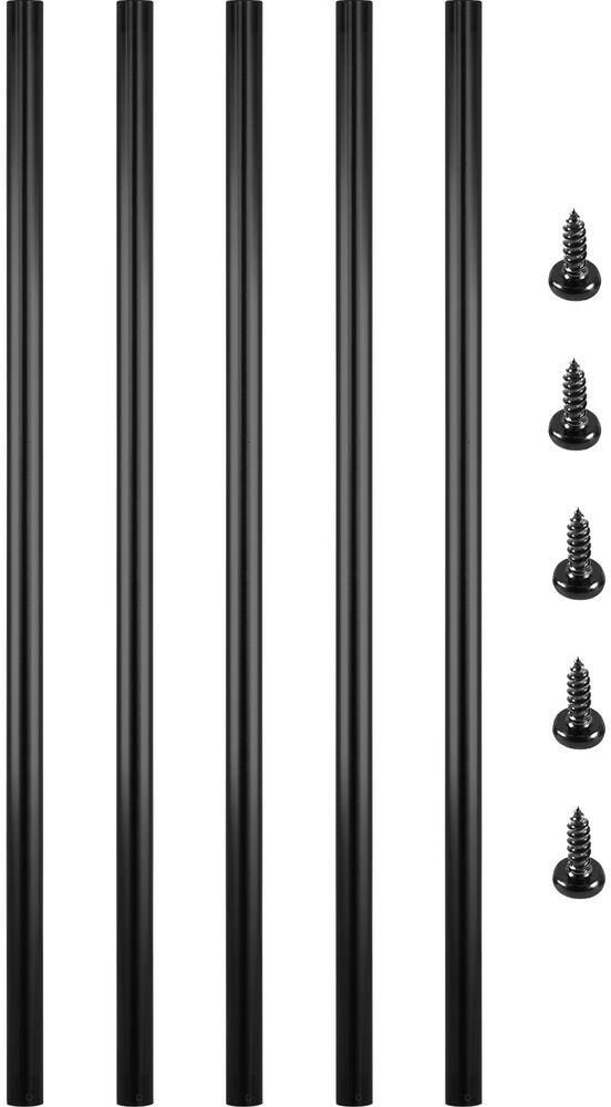 VEVOR 32 in. x 0.75 in. Deck Balusters Metal Deck Spindles Circle Staircase Baluster Aluminum Alloy Deck Railing (51-Pack)