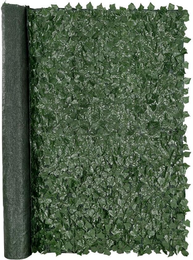 VEVOR Ivy Privacy Fence 96 in. x 72 in. Artificial Green Wall Screen Greenery Ivy Fence Faux Hedges Vine Leaf Decoration