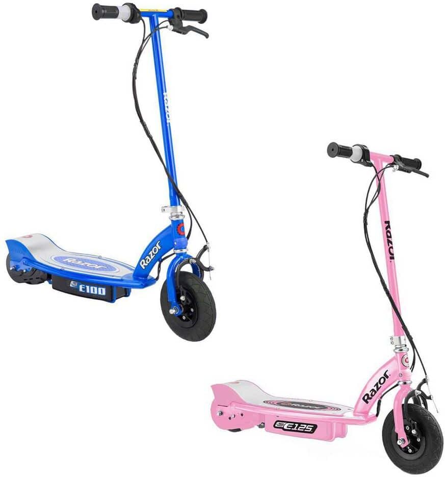 Razor Electric Powered Motorized Ride On Kids Scooters, Blue and Pink (2-Pack)