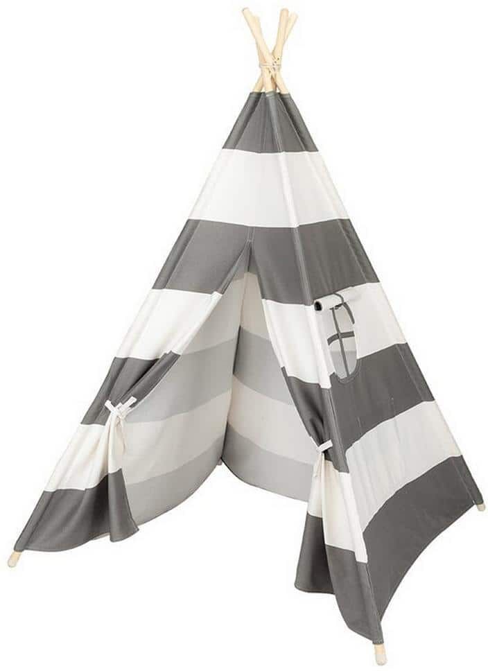 Ejoy 48 in. x 48 in. x 72 in. Natural Cotton Canvas Teepee Tent for Kids Indoor and Outdoor Playing