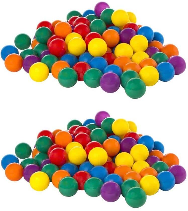 Intex 100-Pack Large Multi-Colored Plastic Fun Ballz for Ball Pits (2-Pack)