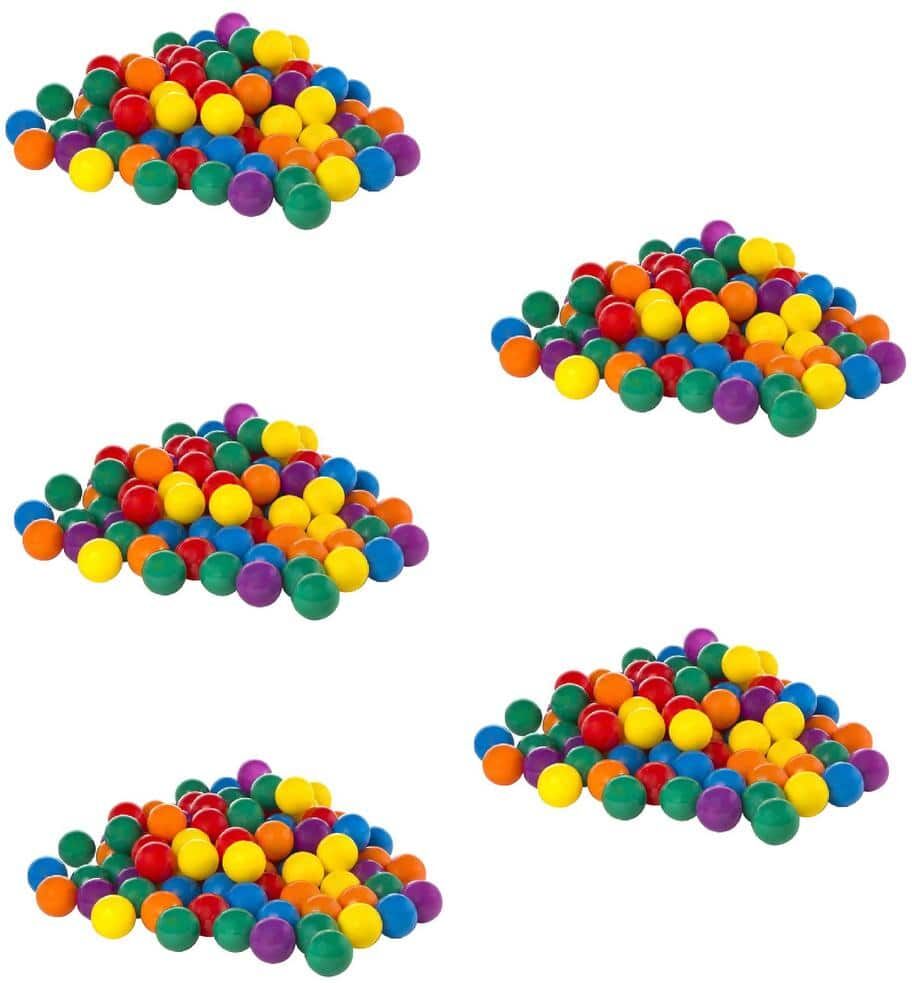 Intex 100-Pack Large Multi-Colored Plastic Fun Ballz for Ball Pits (5-Pack)