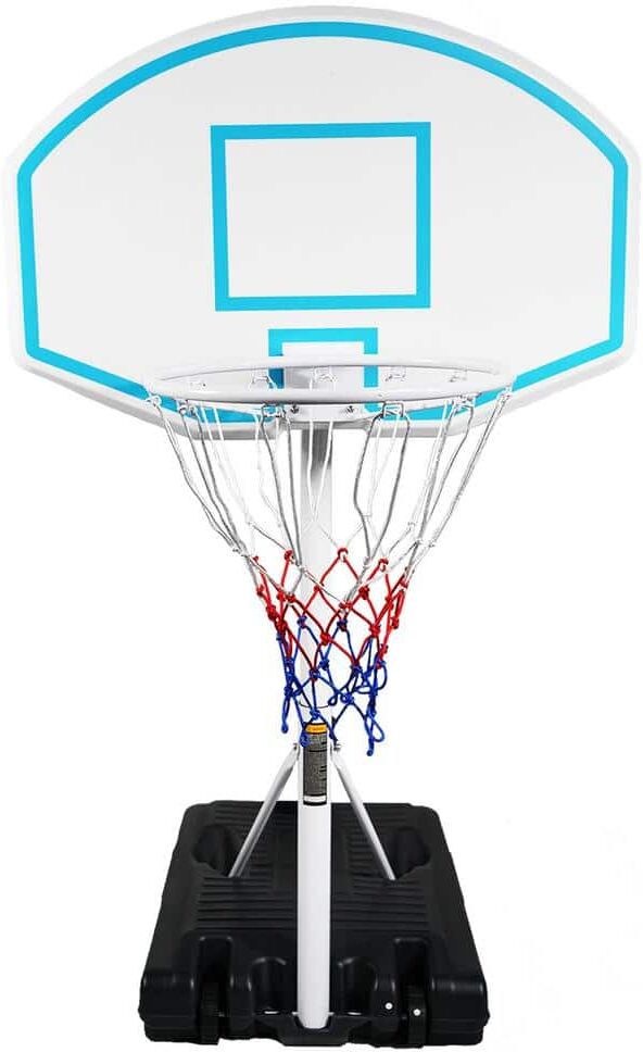 ITOPFOX 36 in. Portable Basketball Hoop Height Adjustable 3.1 ft. to  4.7 ft. in Blue