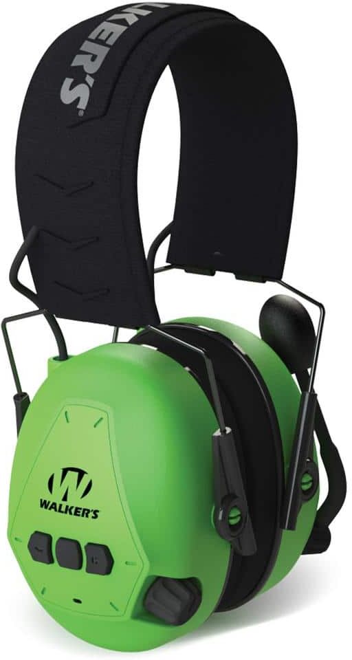 Walkers Game Ear Passive Bluetooth Muff High Visibility in Green