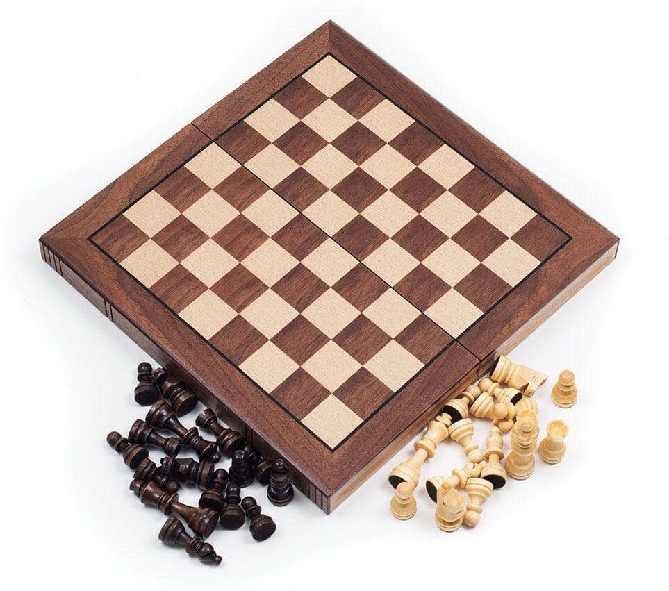 Trademark Games Deluxe Wooden 3-in-1 Game Set