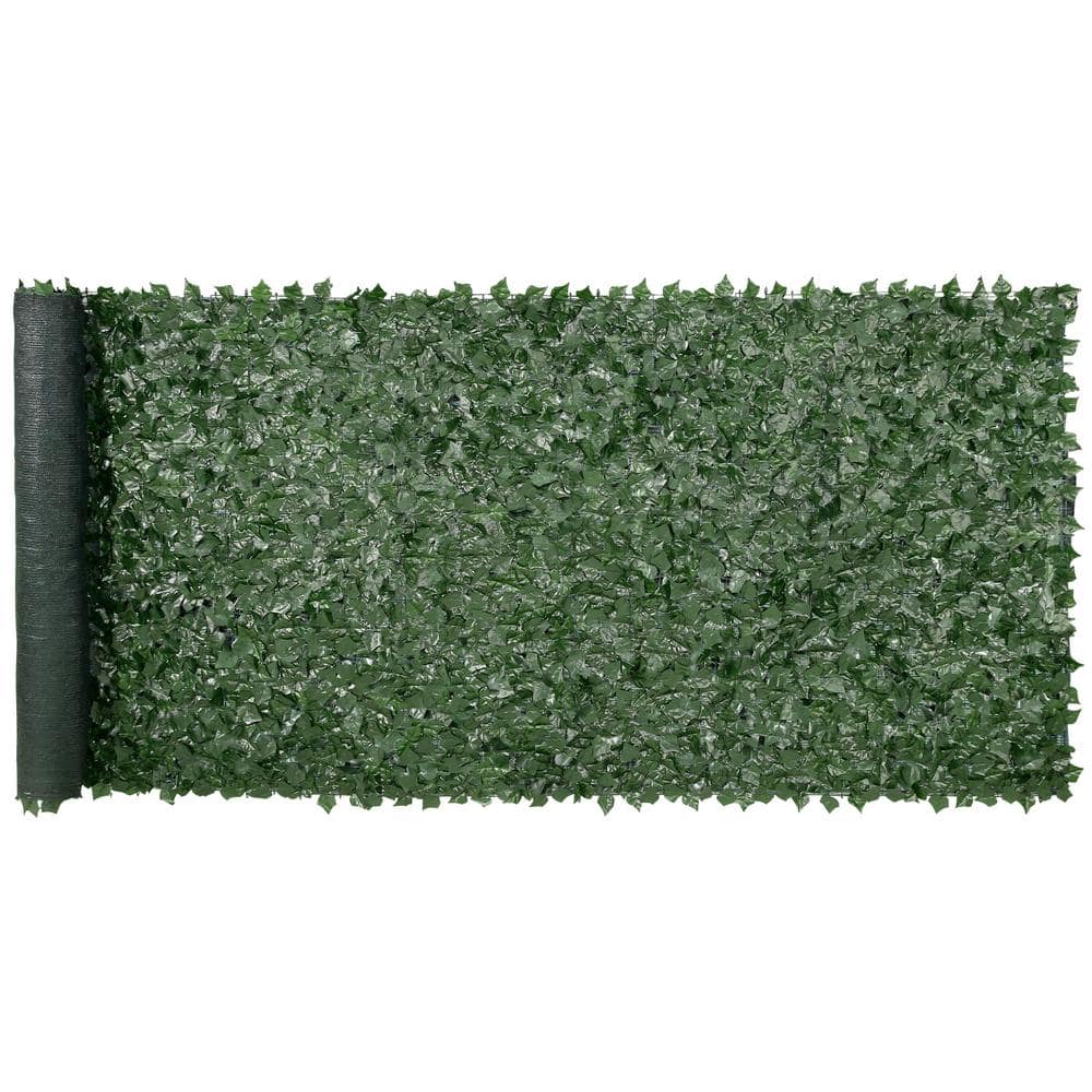 VEVOR Ivy Privacy Fence 59 in. x 158 in. Artificial Green Wall Screen Greenery Ivy Fence Faux Hedges Vine Leaf Decoration