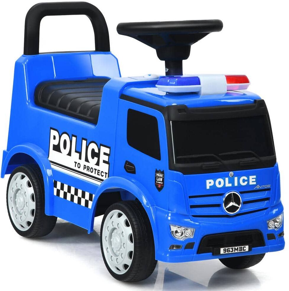 Costway Kids Ride On Push Police Car Licensed Mercedes Benz Push and Ride Racer