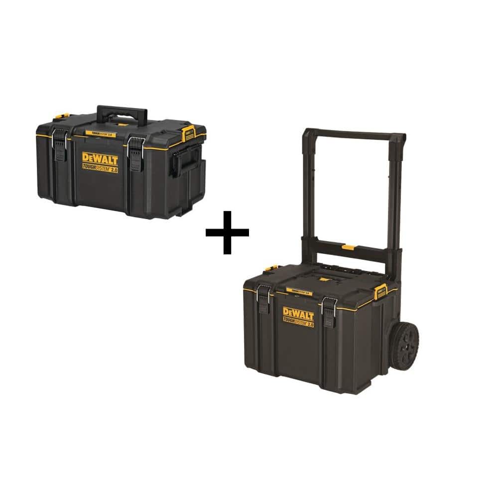 DeWalt TOUGHSYSTEM 2.0 22 in. Large Tool Box and TOUGHSYSTEM 2.0 24 in. Mobile Tool Box