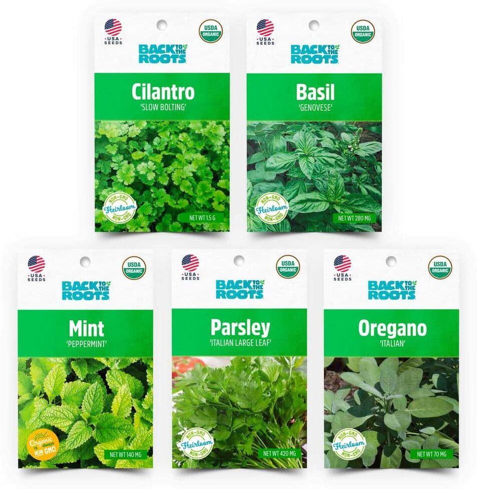 Back to the Roots Organic Herb Seeds Variety (5-Pack)