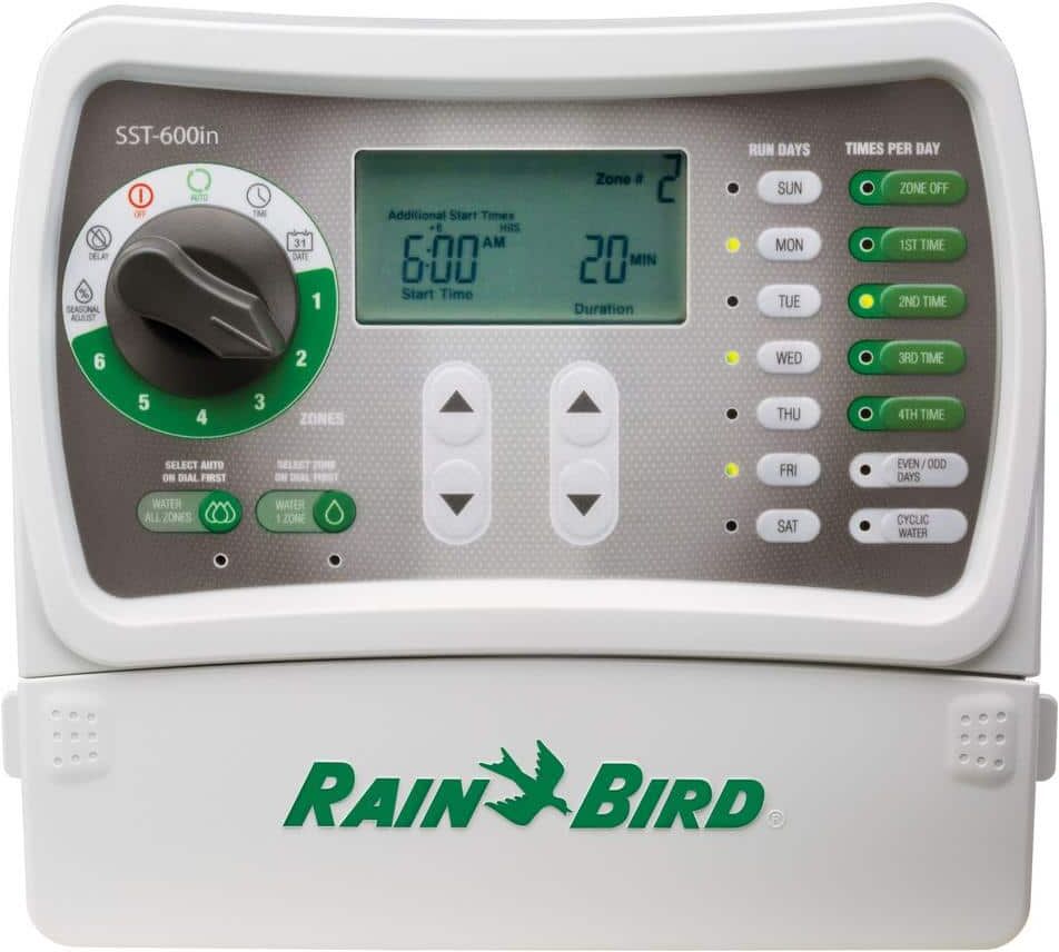 Rain Bird Simple-To-Set 6-Station Indoor Irrigation Timer