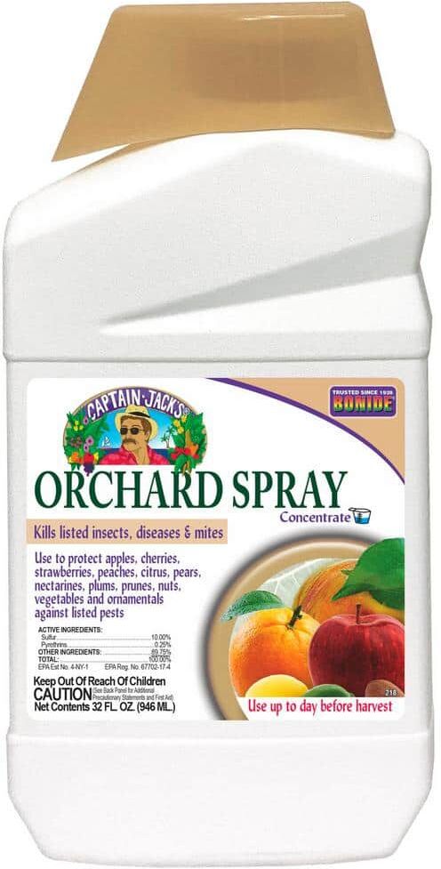 Bonide Captain Jack's Citrus, Fruit and Nut Orchard Spray, 32 oz. Concentrate, Fungicide, Insecticide and Miticide