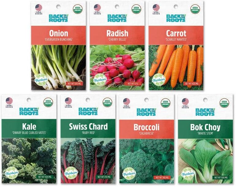 Back to the Roots Organic Winter Veggies Seeds (7-Pack)