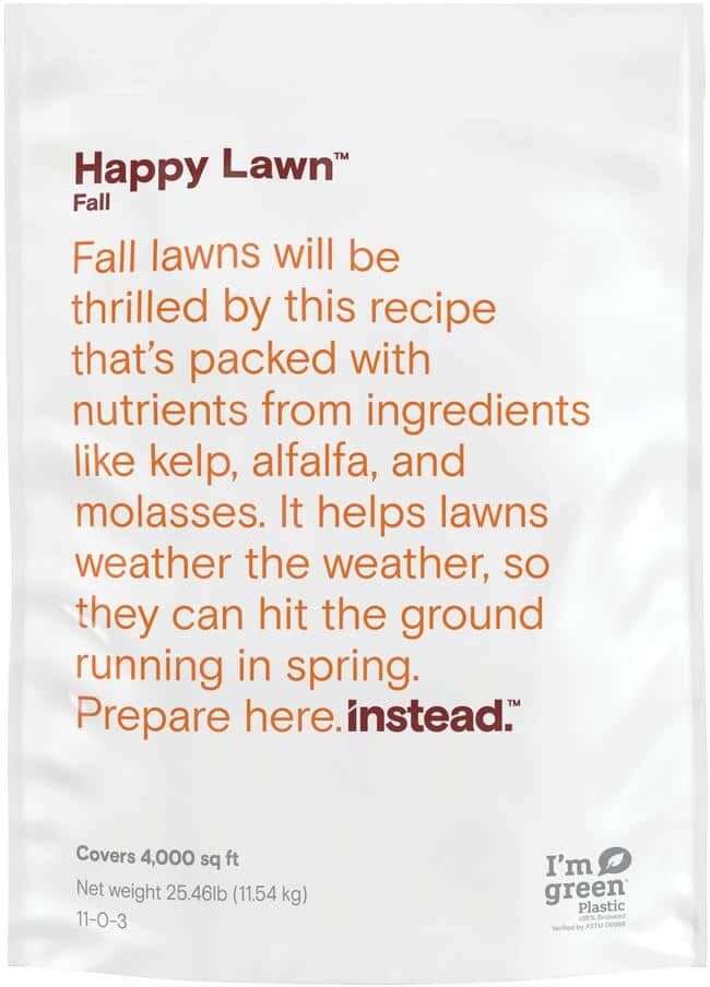 instead Happy Lawn 25.46 lbs. 4,000 sq. ft. Fall Dry Lawn Fertilizer