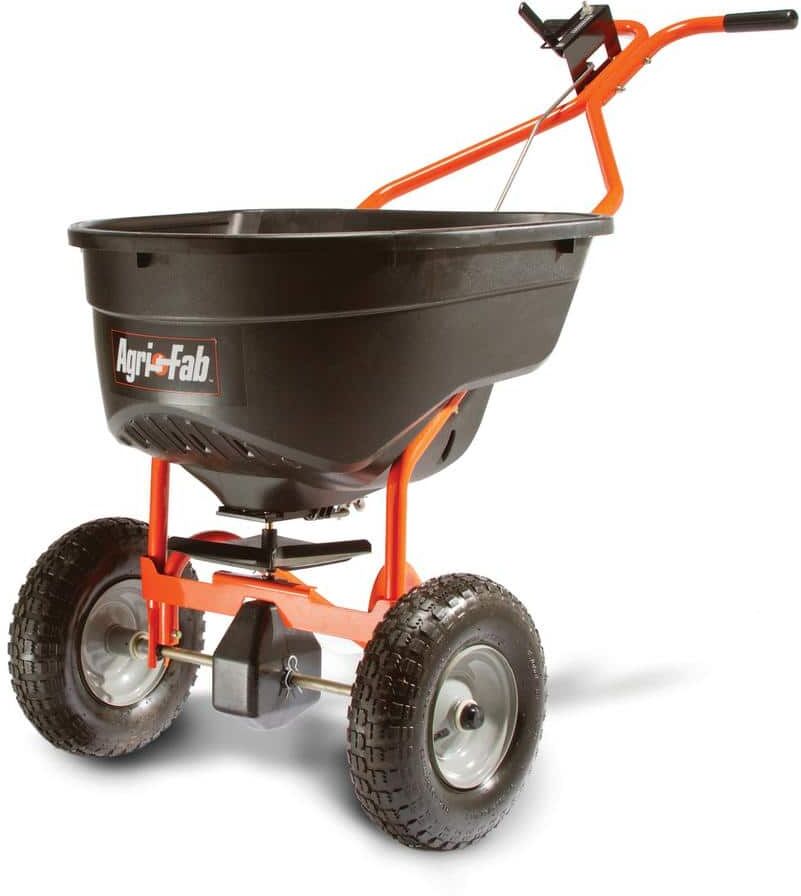 Agri-Fab 130 lbs. 25,000 sq. ft. Push Broadcast Spreader for Seed and Fertilizer