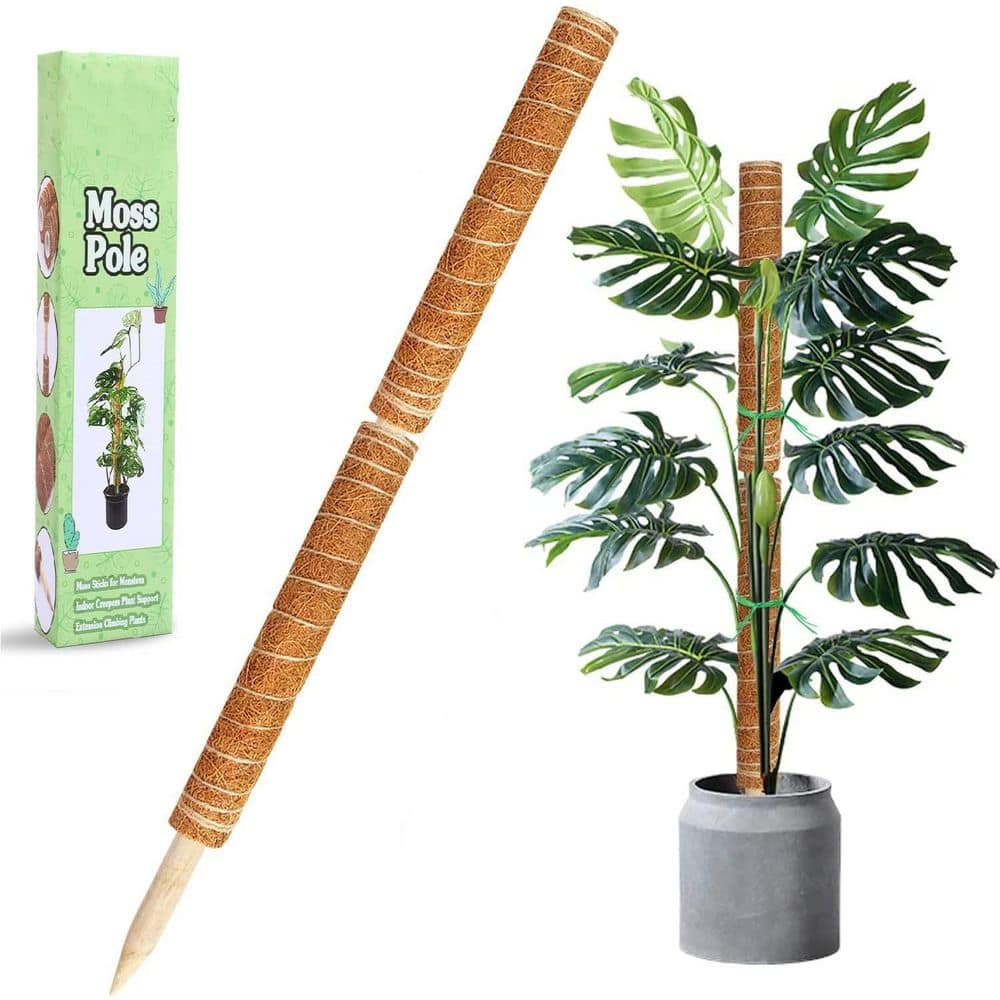 17 in. Plant Stake Moss Sticks for Monstera Indoor Creeper Support Extension Climbing Plants (2-Pack)