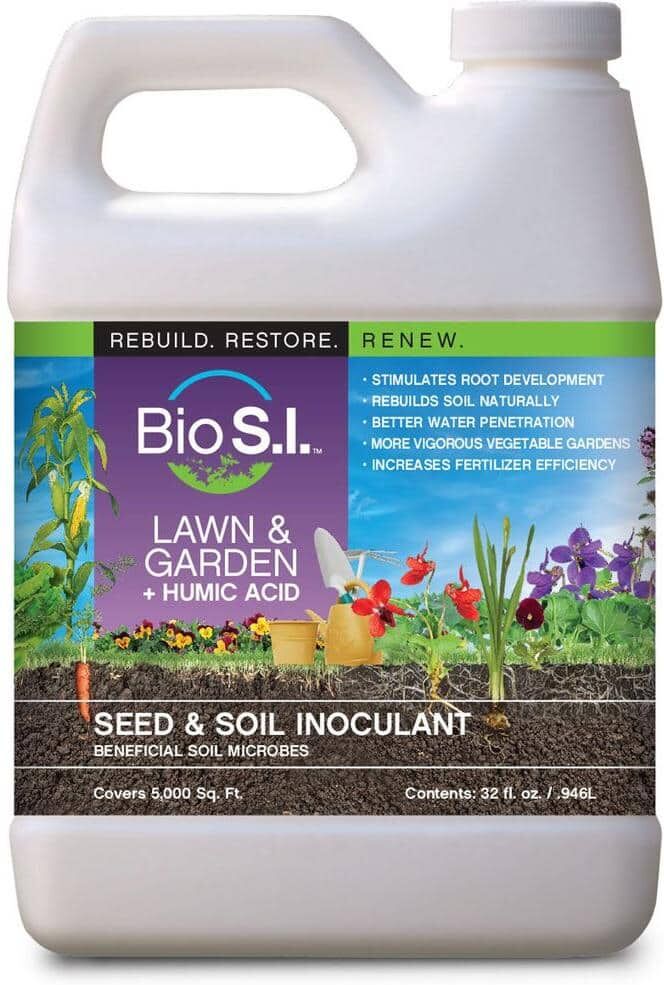 Bio SI Lawn and Garden Plus Humic Acid 16 fl. oz. Organic Seed and Soil Innoculant