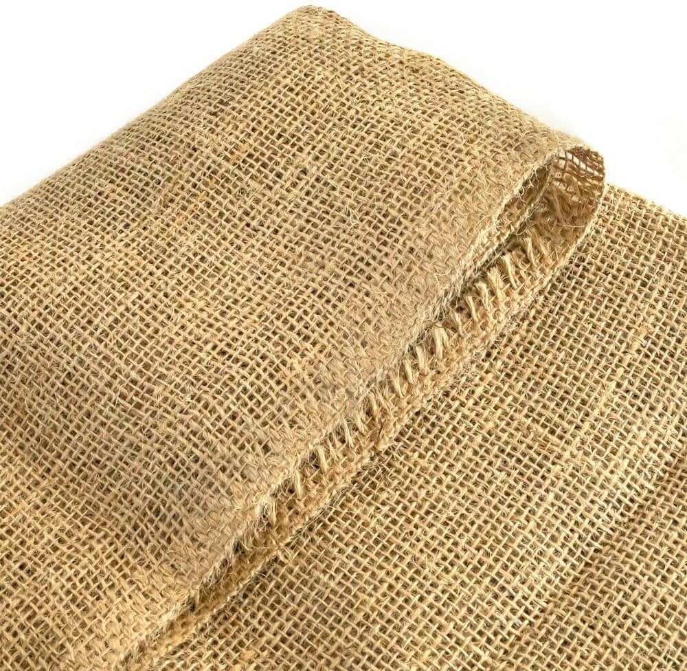 Wellco 40 in. x 25 ft. Gardening Burlap Roll-Natural Burlap Fabric for Weed Barrier, Tree Wrap Burlap, Rustic Party Decor