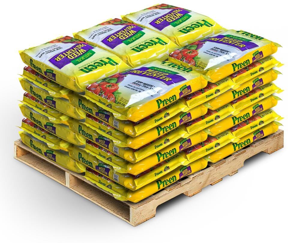 Preen 25 lbs. Natural Vegetable Garden Weed Preventer (35-Bags/43,750 sq. ft./Pallet)