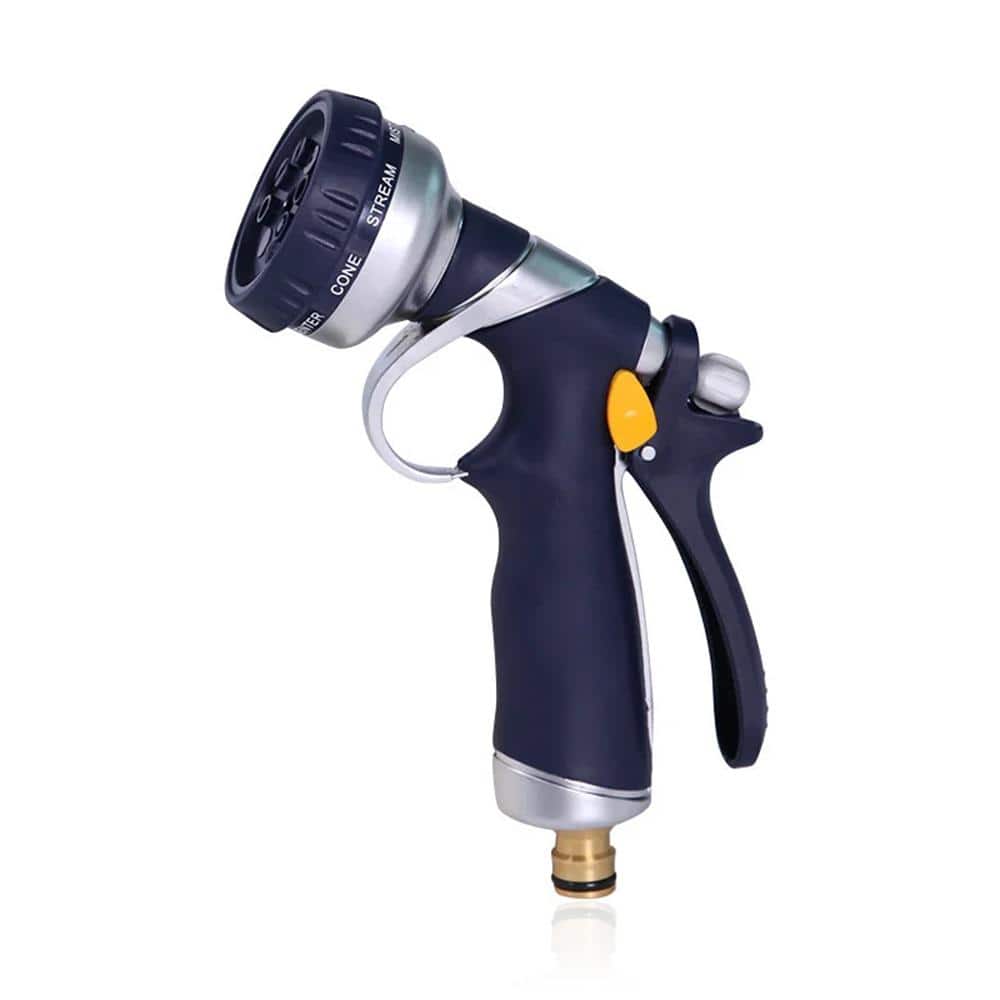 ITOPFOX 8-Pattern Zinc Alloy Lawn Garden Water Gun Sprayer Hose Nozzle Car Washing Cleaning Sprinkle Tool