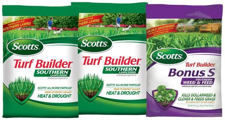 Scotts Turf Builder 3-Part Plan for Small Southern Yards with Bonus S Southern Weed & Feed2 & 2 Southern Lawn Food