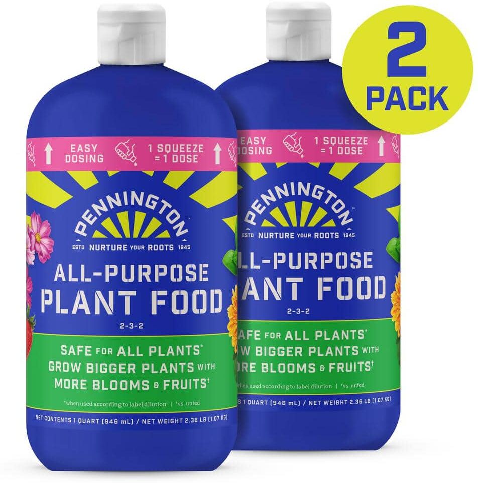 Pennington 32 oz. All-Purpose Liquid Plant Food 2-3-6 with Easy Dose (2-Pack)