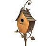 Zaer Ltd. International 69 in. Tall Antique Copper Saran Birdhouse Stake Sheila