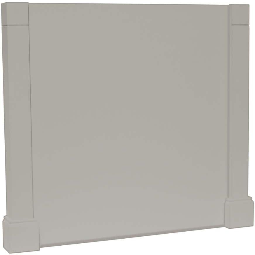 Hampton Bay 3x34.5x37.5 in. Decorative Island End Panel in Dove Gray