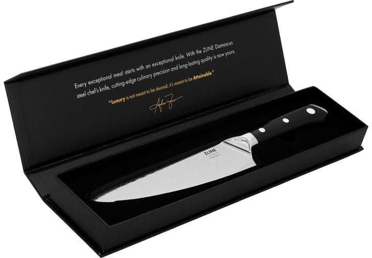 ZLINE Kitchen and Bath 8 in. Professional Damascus Steel Full Tang Chef's Knife