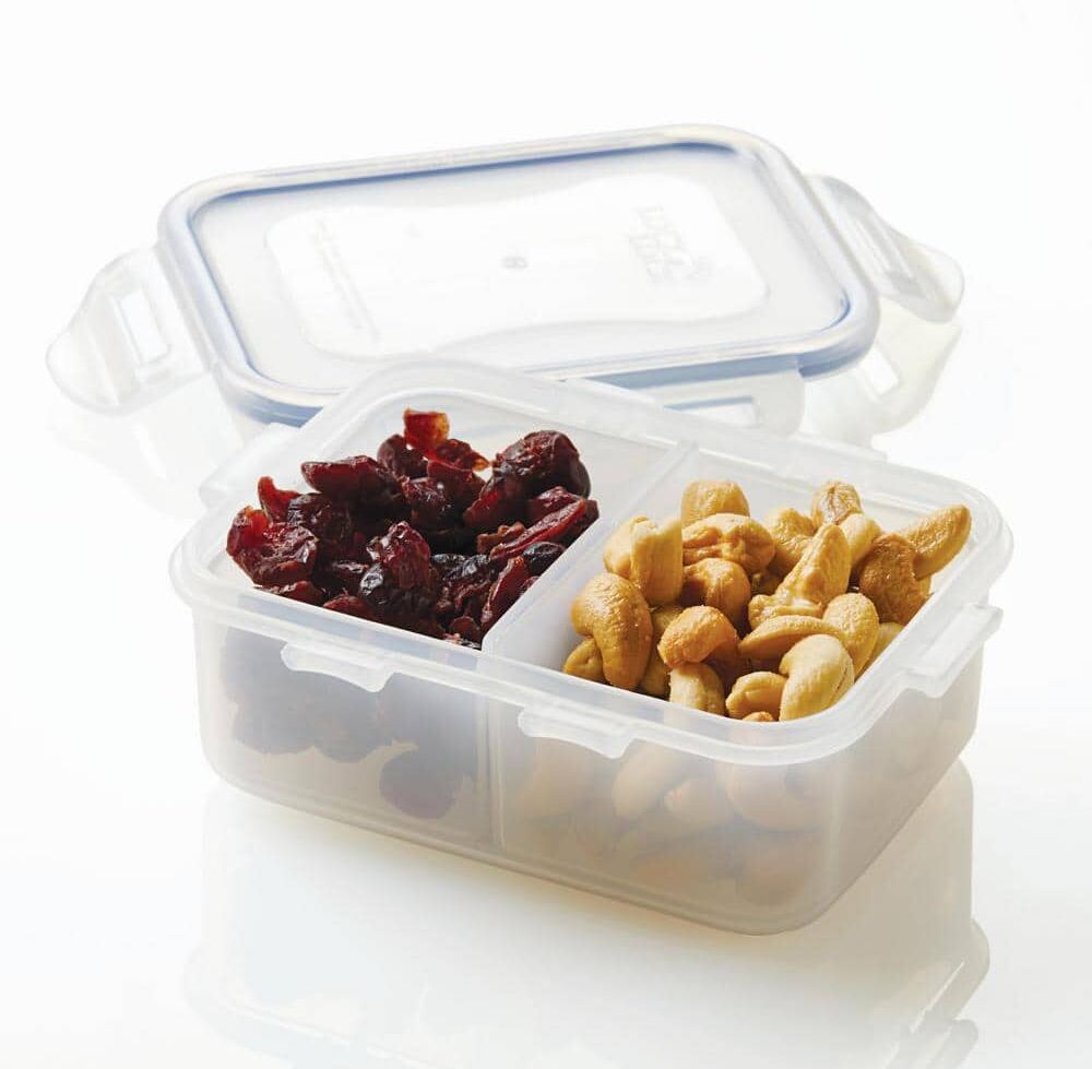 LocknLock On the Go Meals 6-Piece 29 lbs. Divided Rectangular Food Storage Container Set