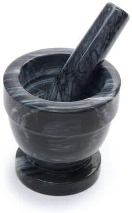 Fox Run Black Marble Mortar and Pestle 4 in.