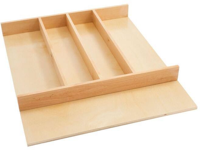 Rev-A-Shelf 2.38 in. H x 18.5 in. W x 22 in. D Short Wood Cabinet Drawer Utensil Holders