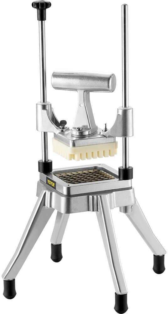 VEVOR Commercial Vegetable Fruit Chopper 1/4 in. Blade, Heavy Duty Professional Food French Fry Cutter Onion Slicer