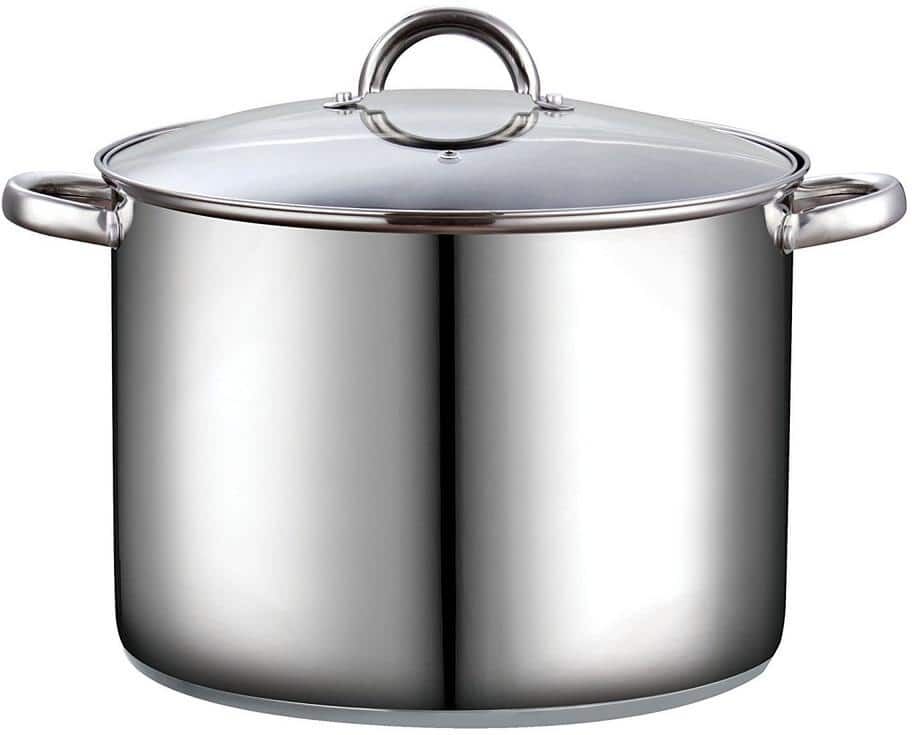 Cook N Home 16 qt. Stainless Steel Stock Pot with Glass Lid