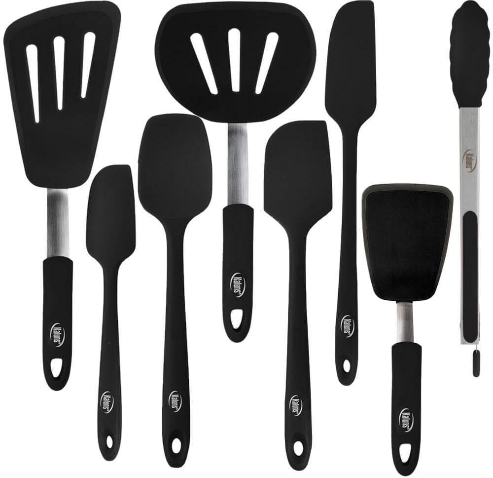 Kaluns Heat Resistant Rubber Silicone Spatula (Set of 8)