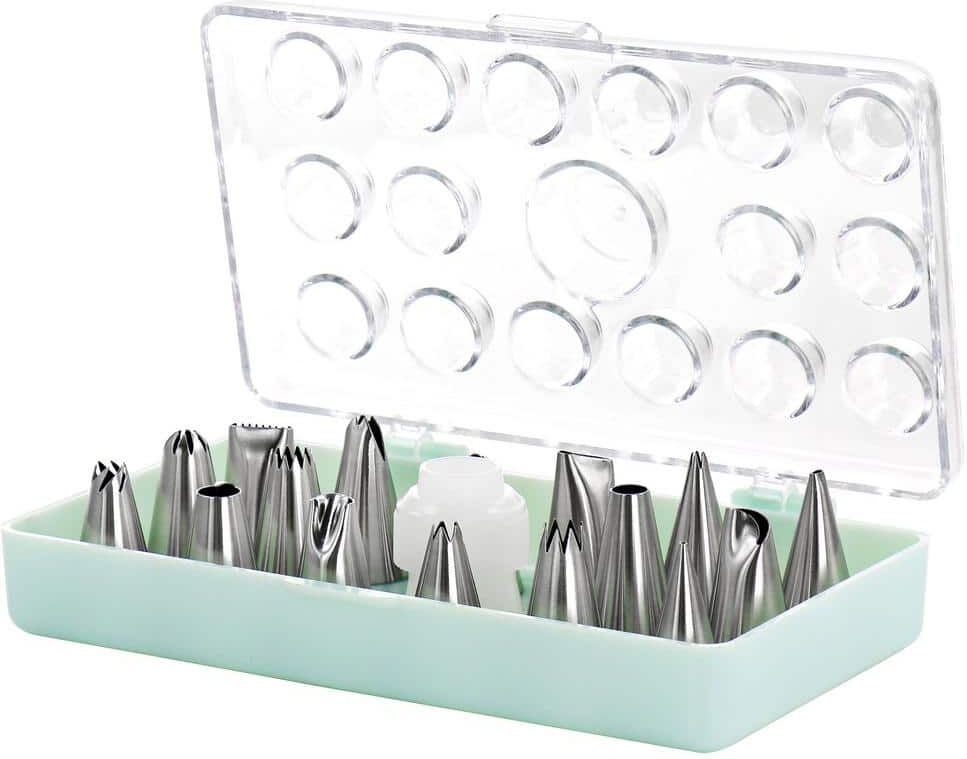 MARTHA STEWART 16-Piece Stainless Steel Assorted Cake Decorating Nozzles