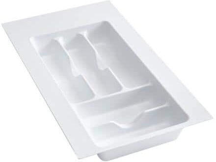 Rev-A-Shelf 2.375 in. H x 11.5 in. W x 21.25 in. D Small White Cutlery Tray Drawer Insert