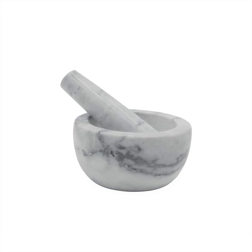 Cook Pro 4.5 in. Marble Mortar and Pestle Set