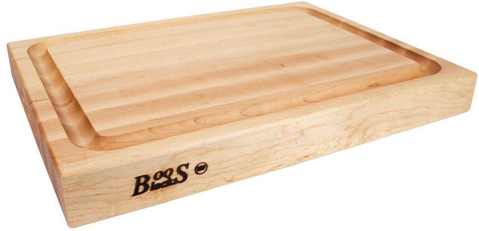 JOHN BOOS 1-Piece Maple Wood Reversible Cutting Board