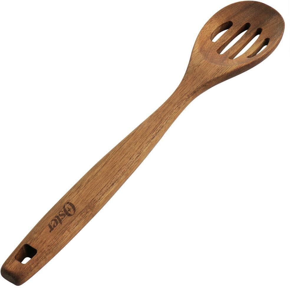 Oster Acacia Wood Slotted Spoon Cooking Utensil