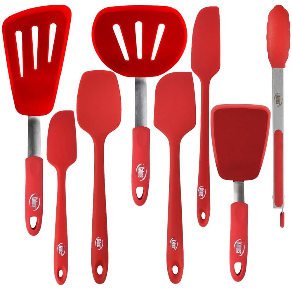 Kaluns Heat Resistant Rubber Silicone Spatula (Set of 8)