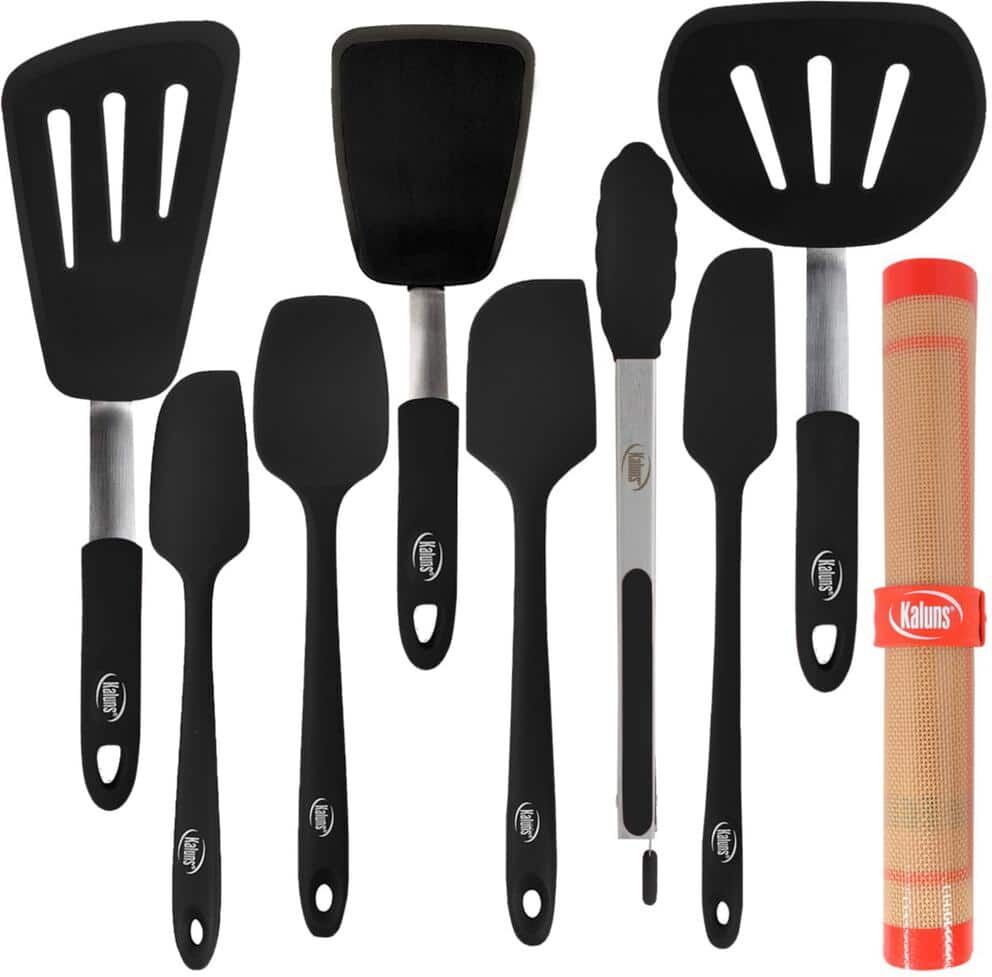 Kaluns Heat Resistant Rubber Silicone Spatula (Set of 11)