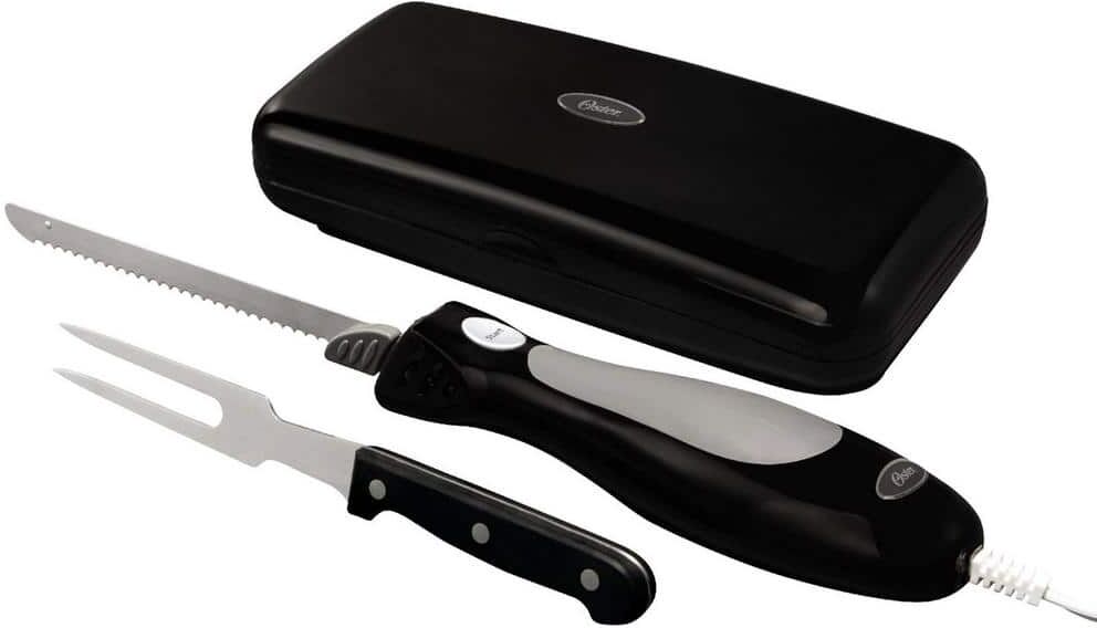 Oster 8 in. Stainless Steel Electric Knife with Carving Fork and Storage Case