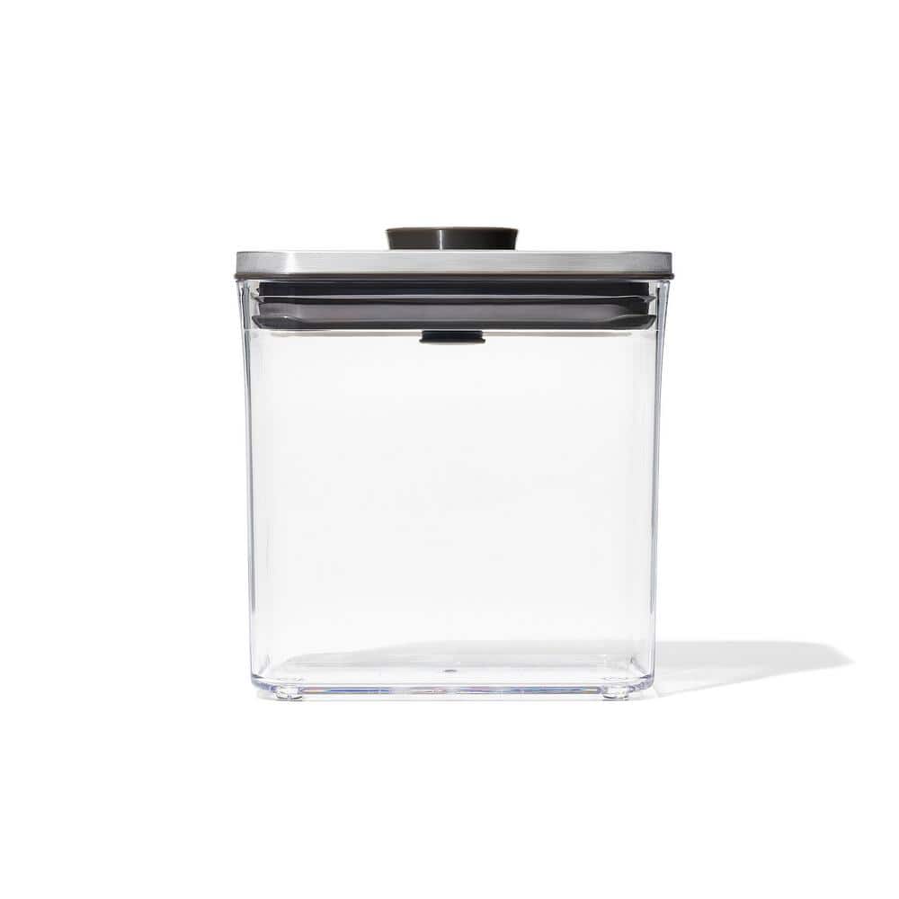 OXO Good Grips 1.7 qt. Short Rectangle Steel POP Food Storage Container with Airtight Lid